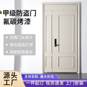 甲级安全防盗门家用进入户门子母门平开单门锌合金非标门厂家批发