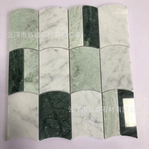 小清新大理石石材马赛克工厂批发，酒店民宿餐厅浴室厨房装修设计